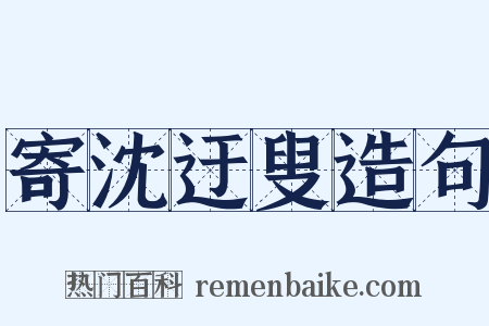 寄沈迂叟造句是什么意思的图片